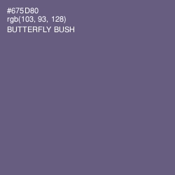 #675D80 - Butterfly Bush Color Image