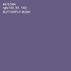 #675D84 - Butterfly Bush Color Image