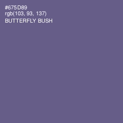 #675D89 - Butterfly Bush Color Image