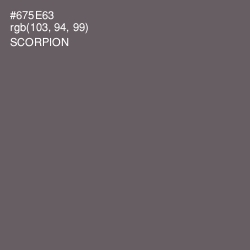 #675E63 - Scorpion Color Image