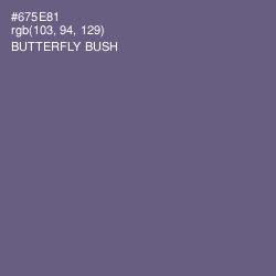 #675E81 - Butterfly Bush Color Image