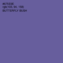 #675E9E - Butterfly Bush Color Image