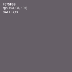 #675F68 - Salt Box Color Image