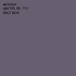 #675F6F - Salt Box Color Image