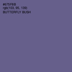 #675F8B - Butterfly Bush Color Image