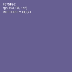 #675F92 - Butterfly Bush Color Image