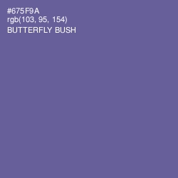 #675F9A - Butterfly Bush Color Image