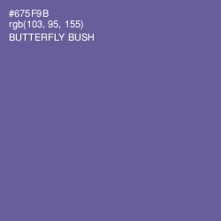 #675F9B - Butterfly Bush Color Image