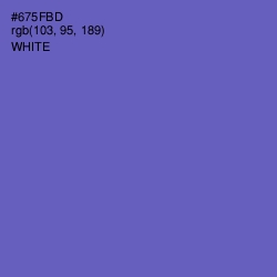 #675FBD - Blue Violet Color Image