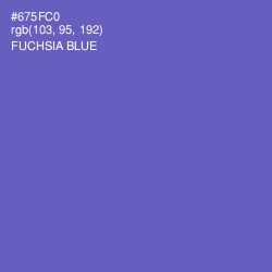 #675FC0 - Fuchsia Blue Color Image