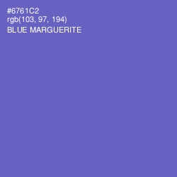 #6761C2 - Blue Marguerite Color Image