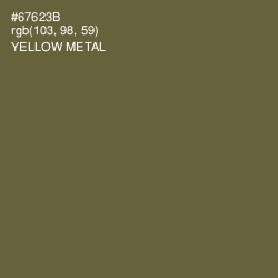 #67623B - Yellow Metal Color Image