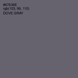 #67636E - Dove Gray Color Image