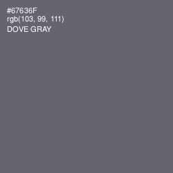 #67636F - Dove Gray Color Image