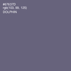 #67637D - Dolphin Color Image