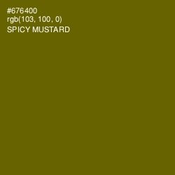 #676400 - Spicy Mustard Color Image