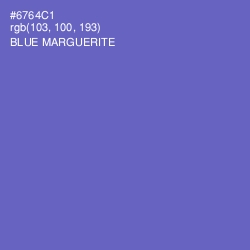 #6764C1 - Blue Marguerite Color Image