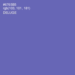 #6765B5 - Deluge Color Image