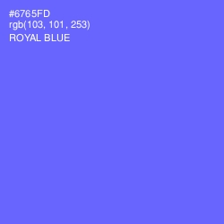 #6765FD - Royal Blue Color Image
