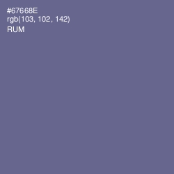 #67668E - Rum Color Image