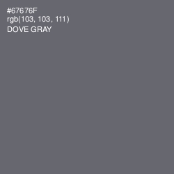 #67676F - Dove Gray Color Image