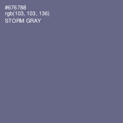 #676788 - Storm Gray Color Image