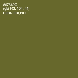 #67682C - Fern Frond Color Image