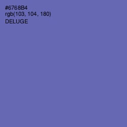 #6768B4 - Deluge Color Image