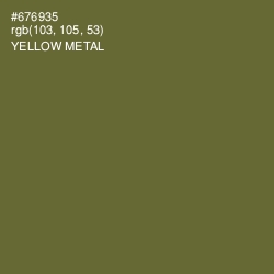 #676935 - Yellow Metal Color Image
