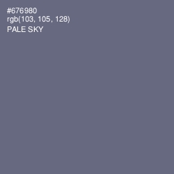 #676980 - Pale Sky Color Image