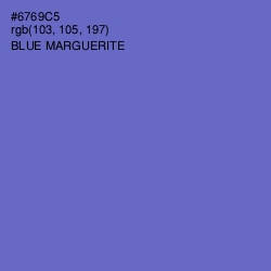 #6769C5 - Blue Marguerite Color Image