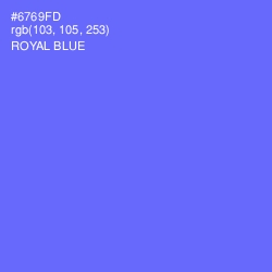 #6769FD - Royal Blue Color Image