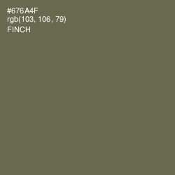#676A4F - Finch Color Image
