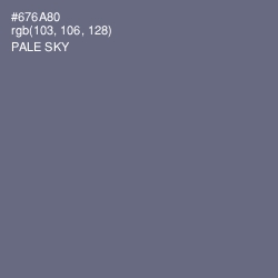 #676A80 - Pale Sky Color Image