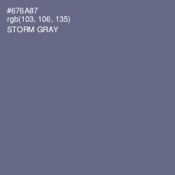 #676A87 - Storm Gray Color Image