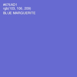 #676AD1 - Blue Marguerite Color Image