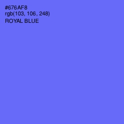 #676AF8 - Royal Blue Color Image