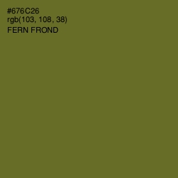 #676C26 - Fern Frond Color Image