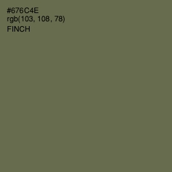 #676C4E - Finch Color Image