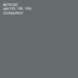 #676C6D - Corduroy Color Image