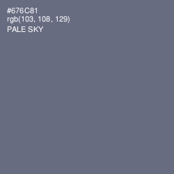 #676C81 - Pale Sky Color Image