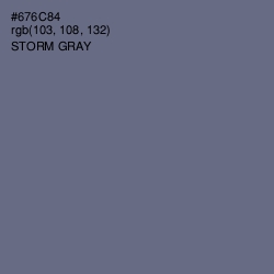 #676C84 - Storm Gray Color Image