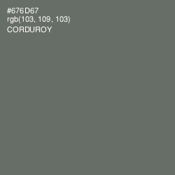 #676D67 - Corduroy Color Image