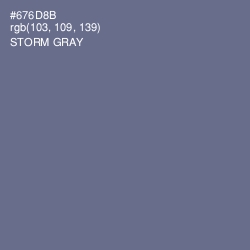 #676D8B - Storm Gray Color Image