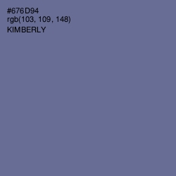 #676D94 - Kimberly Color Image