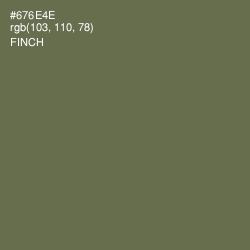 #676E4E - Finch Color Image