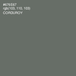 #676E67 - Corduroy Color Image