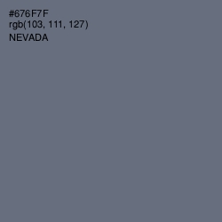 #676F7F - Nevada Color Image