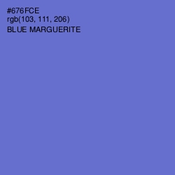 #676FCE - Blue Marguerite Color Image