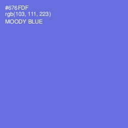 #676FDF - Moody Blue Color Image